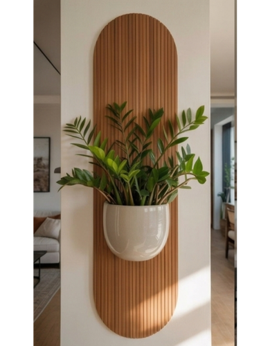 Elegant Ceramic Artificial Flower Pot | Sage Green | Modern Home Décor for Living Room, Bedroom & Office Table